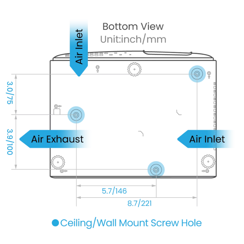 BenQ TK710 4K 3200lm Laser Casual Gaming Projector