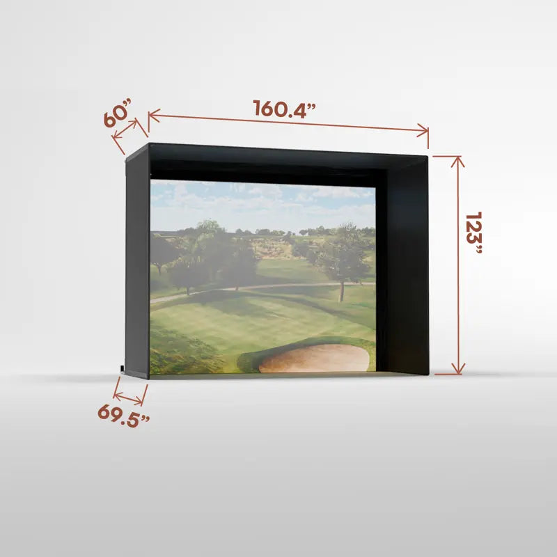 Carl's Place C-Series Pro Golf Simulator Enclosure Kit with Impact Screen Carl's Place