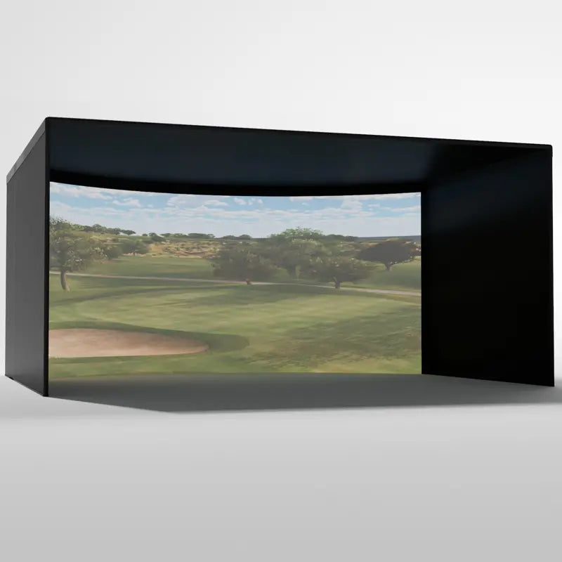 Carl's Place Curved Golf Simulator Enclosure Kit with Impact Screen Carl's Place
