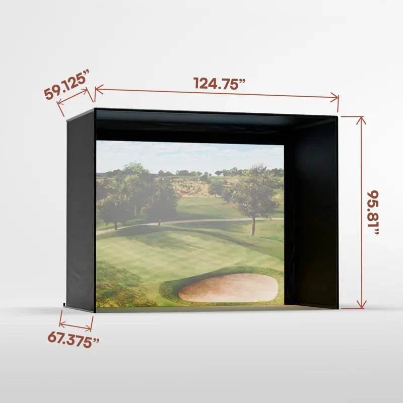 Carl's Place C-Series DIY Golf Simulator Enclosure Kit with Impact Screen Carl's Place