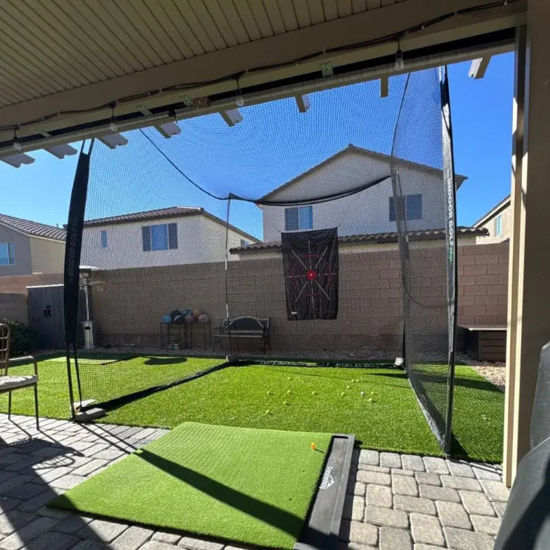 SIG 10' x 10' x 10' Square Golf Net The Indoor Golf Shop