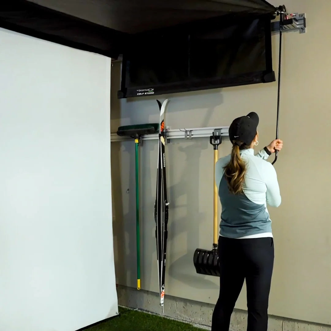 The SportScreen Vanish Series Retractable Golf Enclosure The SportScreen
