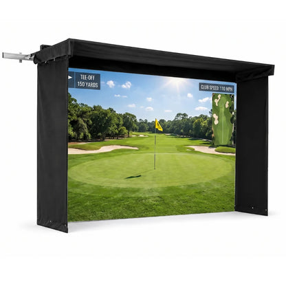 The SportScreen Vanish LITE Hybrid-Retractable Golf Enclosure The SportScreen