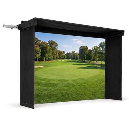 The SportScreen Vanish LITE Hybrid-Retractable Golf Enclosure The SportScreen