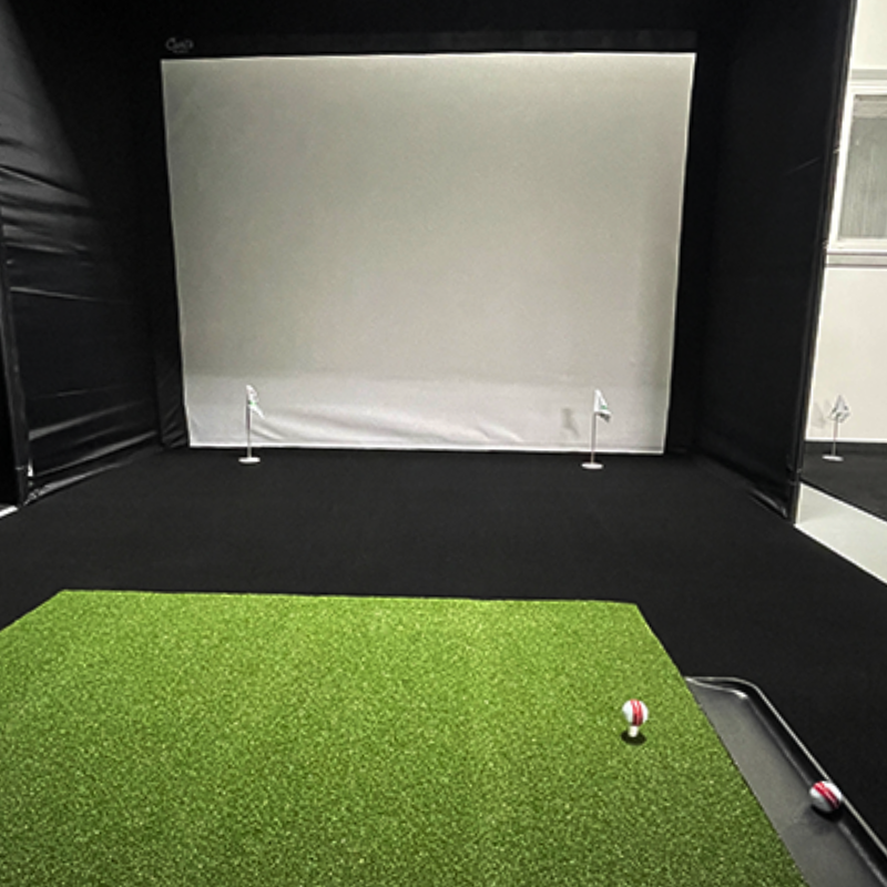 Big Moss Midnight Shadow GST Golf Simulator Putting Turf for Carl's Place DIY Enclosure Big Moss Golf
