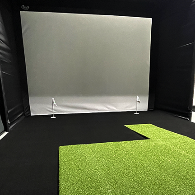 Big Moss Midnight Shadow GST Golf Simulator Putting Turf for Carl's Place DIY Enclosure Big Moss Golf