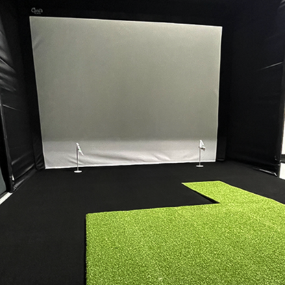 Big Moss Midnight Shadow GST Golf Simulator Putting Turf for Carl's Place DIY Enclosure Big Moss Golf