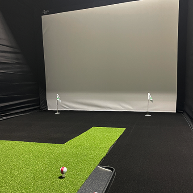 Big Moss Midnight Shadow GST Golf Simulator Putting Turf for Carl's Place DIY Enclosure Big Moss Golf
