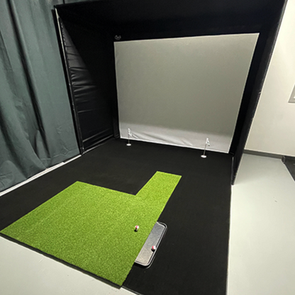 Big Moss Midnight Shadow GST Golf Simulator Putting Turf for Carl's Place DIY Enclosure Big Moss Golf