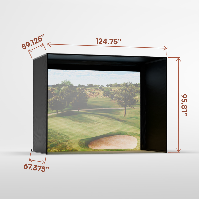 Carl's Place C-Series DIY Golf Simulator Enclosure Package