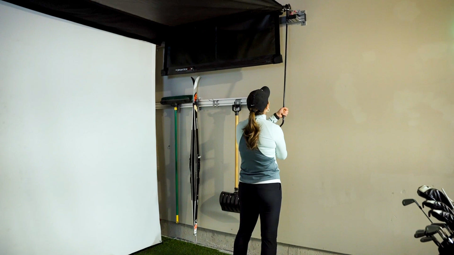 The SportScreen Vanish Series Retractable Golf Enclosure The SportScreen