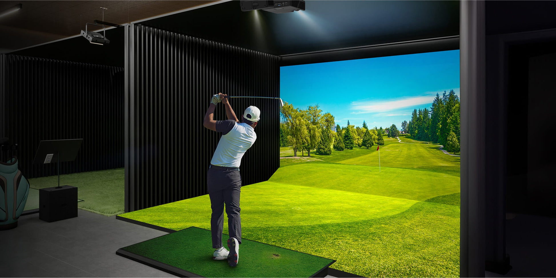 Optoma ZU607TST 6000-Lumens WUXGA Short Throw Golf Simulator Projector Optoma