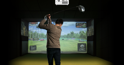 Optoma ZU607TST 6000-Lumens WUXGA Short Throw Golf Simulator Projector Optoma