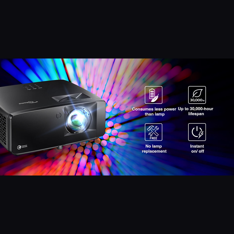 Optoma ZK431ST-B 4100-Lumens 4K UHD Short Throw Golf Simulator Projector Optoma