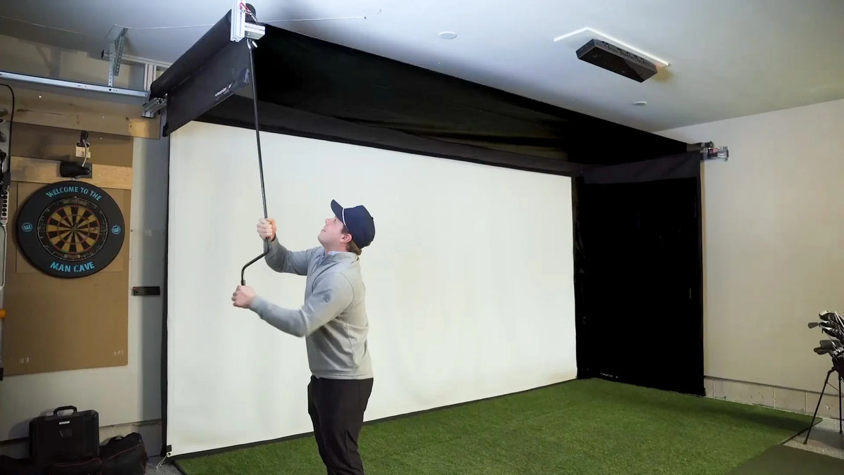 The SportScreen Vanish Series Retractable Golf Enclosure The SportScreen
