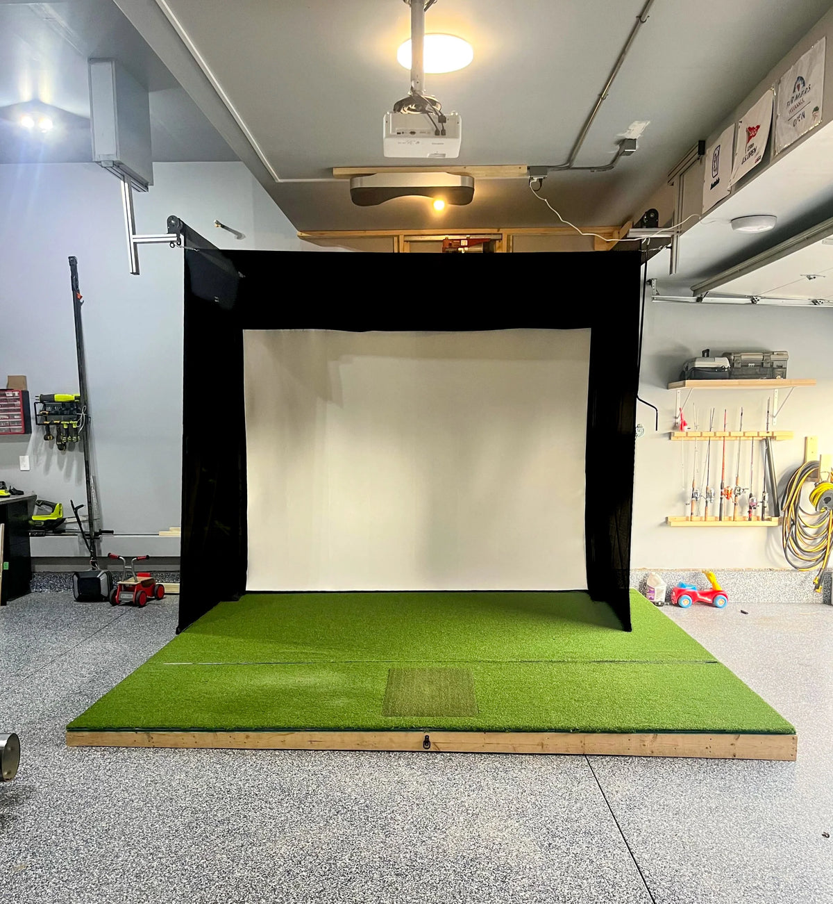 The SportScreen Vanish Series Retractable Golf Enclosure The SportScreen