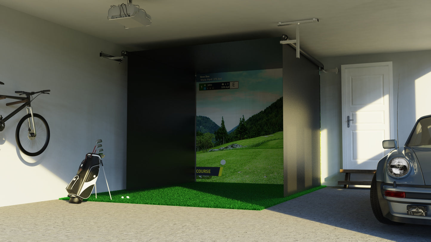 The SportScreen Vanish Series Retractable Golf Enclosure The SportScreen