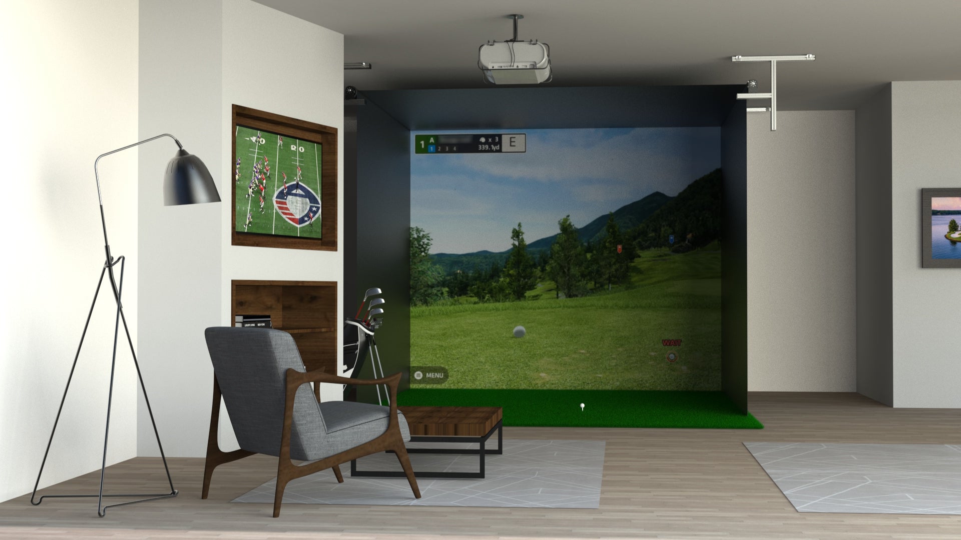 The SportScreen Vanish Series Retractable Golf Enclosure The SportScreen
