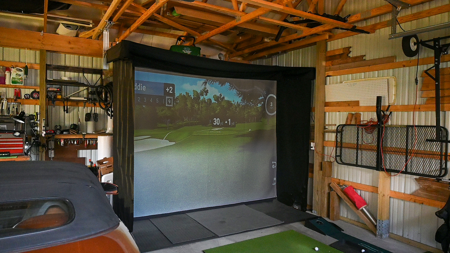 The SportScreen Vanish LITE Hybrid-Retractable Golf Enclosure The SportScreen
